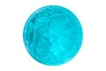 Blue gel with bubbles for perfect hairstyling Royalty Free Stock Photo