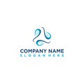 Blue genetic or gen for logo design inspiration