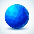 Blue Geometric Ball.