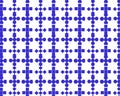 Blue Geometric Cross and Diamond Seamless Abstract Pattern Royalty Free Stock Photo