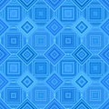 Blue geometric diagonal square mosaic tile pattern background Royalty Free Stock Photo