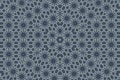 Blue geometric mosaic background with seamless star pattern and ornamental tiled texture Royalty Free Stock Photo