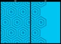 Blue geometric pattern abstract background template Royalty Free Stock Photo