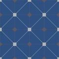 Blue geometric seamless pattern