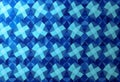 Blue geometric shapes form a seamless modern pattern with overlapping translucent elements creating a vibrant abstract background Royalty Free Stock Photo