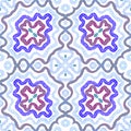 Blue Geometric Watercolor. Cute Seamless Pattern. Hand Drawn Stripes. Brush Texture. Terrific Chevro