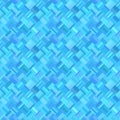 Blue geometrical diagonal rectangular mosaic pattern background