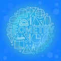 Blue geometry background