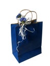 Blue gift bag Royalty Free Stock Photo