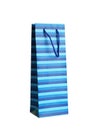 Blue gift bag isolated on white. Royalty Free Stock Photo