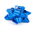 Blue gift bow Royalty Free Stock Photo