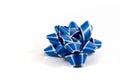 Blue Gift Bow Royalty Free Stock Photo