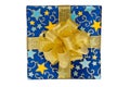 Blue gift box Royalty Free Stock Photo