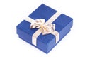 Blue gift box Royalty Free Stock Photo