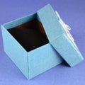 Blue Gift Box Opened Royalty Free Stock Photo