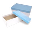 Blue gift boxes Royalty Free Stock Photo