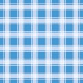 Blue gingham pattern, geometric background Royalty Free Stock Photo