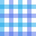 Blue Gingham pattern. Texture from rhombus squares for - plaid, tablecloths, clothes, shirts, dresses, paper, bedding Royalty Free Stock Photo