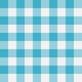 Blue Gingham seamless pattern. Perpendicular strips. Vector illustration.