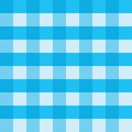 Blue gingham tablecloth seamless vector background pattern design Royalty Free Stock Photo