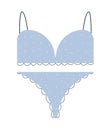blue girl underwear