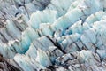 Blue glacier ice background texture pattern