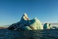 Blue glacier ice, iceberg, Jokulsarlon lagoon, Iceland