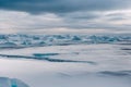 Blue glacier ice Jokulsarlon lagoon Iceland Royalty Free Stock Photo