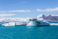 Blue glacier ice-Jokulsarlon lagoon-Iceland Royalty Free Stock Photo