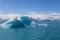 Blue glacier ice-Jokulsarlon lagoon-Iceland Royalty Free Stock Photo