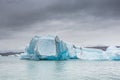 Blue glacier ice-Jokulsarlon lagoon-Iceland Royalty Free Stock Photo