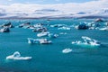 Blue glacier ice-Jokulsarlon lagoon-Iceland Royalty Free Stock Photo