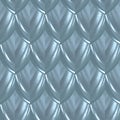 Blue Glamour Fish Skin Scale Seamless Pattern