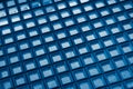 blue glass blocks. background or texture Royalty Free Stock Photo