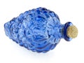 Blue glass bottle Royalty Free Stock Photo