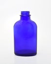 Blue glass bottle Royalty Free Stock Photo