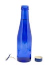 Blue Glass Bottle Royalty Free Stock Photo