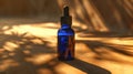 The blue glass bottle.AI generated image Royalty Free Stock Photo