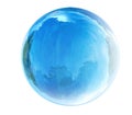 Blue glass bubble Royalty Free Stock Photo