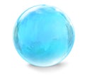 Blue glass bubble Royalty Free Stock Photo