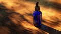 The blue dropper bottle.AI generated image Royalty Free Stock Photo