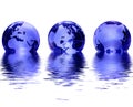 Blue glass globe Royalty Free Stock Photo