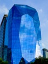 Blue glass modern building in lujiazui of Shanghai Royalty Free Stock Photo