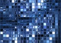 Blue glass mosaic Royalty Free Stock Photo