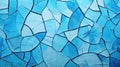 a blue glass mosaic with black edges Royalty Free Stock Photo