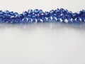 Blue glass necklace Royalty Free Stock Photo