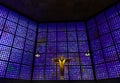 Blue Glass New Basilica Kaiser Wilhelm Memorial Church Berlin Germany Royalty Free Stock Photo