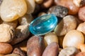 Blue Glass Pebble