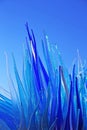 Blue Glass Sculpture Display by Simone Cenedes in Murano