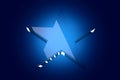 Blue Glass Star